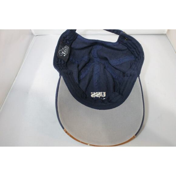 JHATS USS Alabama Cap/Hat US Navy Adjustable Strap back Embroidered Leather Rim - Picture 7 of 7